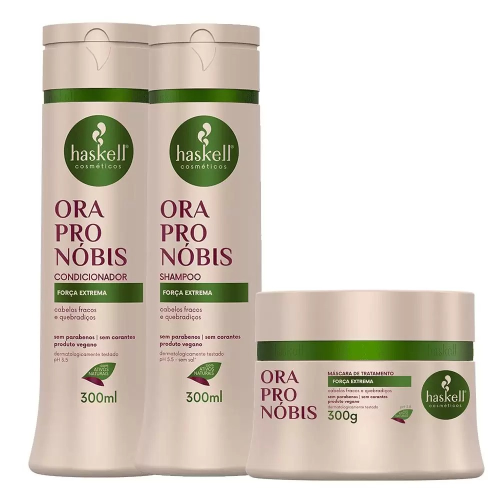 Kit Haskell Ora Pro Nóbis Sh. Cond. Masc. 300g - Força Extrema