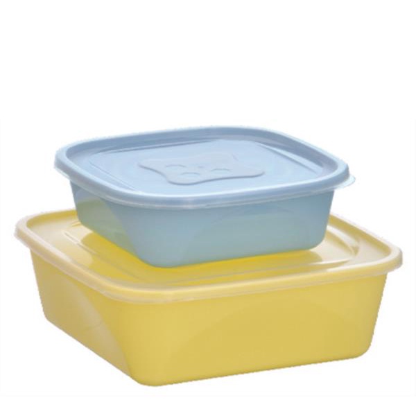 KIT 2 PÇS ORGANIZA 3L / 1,2 L QUAD NUDE