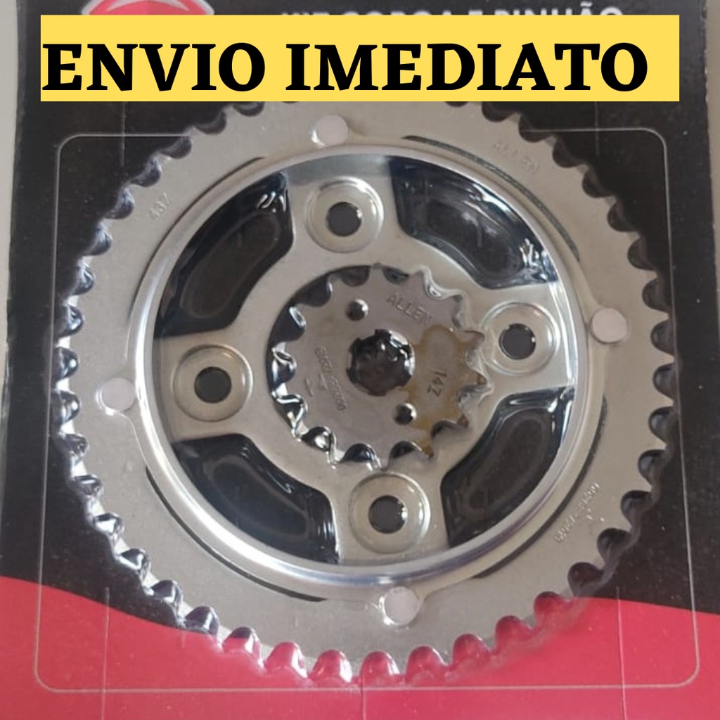 KIT COROA E PINHAO - Cg 125 Fan 2009 2010 2011 2012 2013 43/14 em Oferta na Shopee