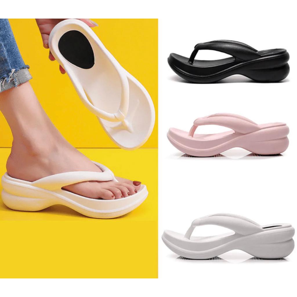 Chinelo Sandália Feminino Anabela Ortopédico Nuvem Tamanco Eva Super Leve e Confortável