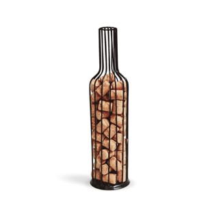 Garrafa Porta Rolhas Aramado Metal Ferro Vinho Oferta