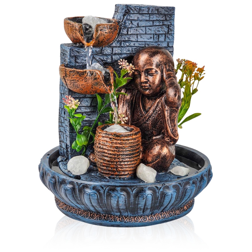 Imagem Fonte De Agua Decorativa Chafariz Cascata Fengshui Buda Zen