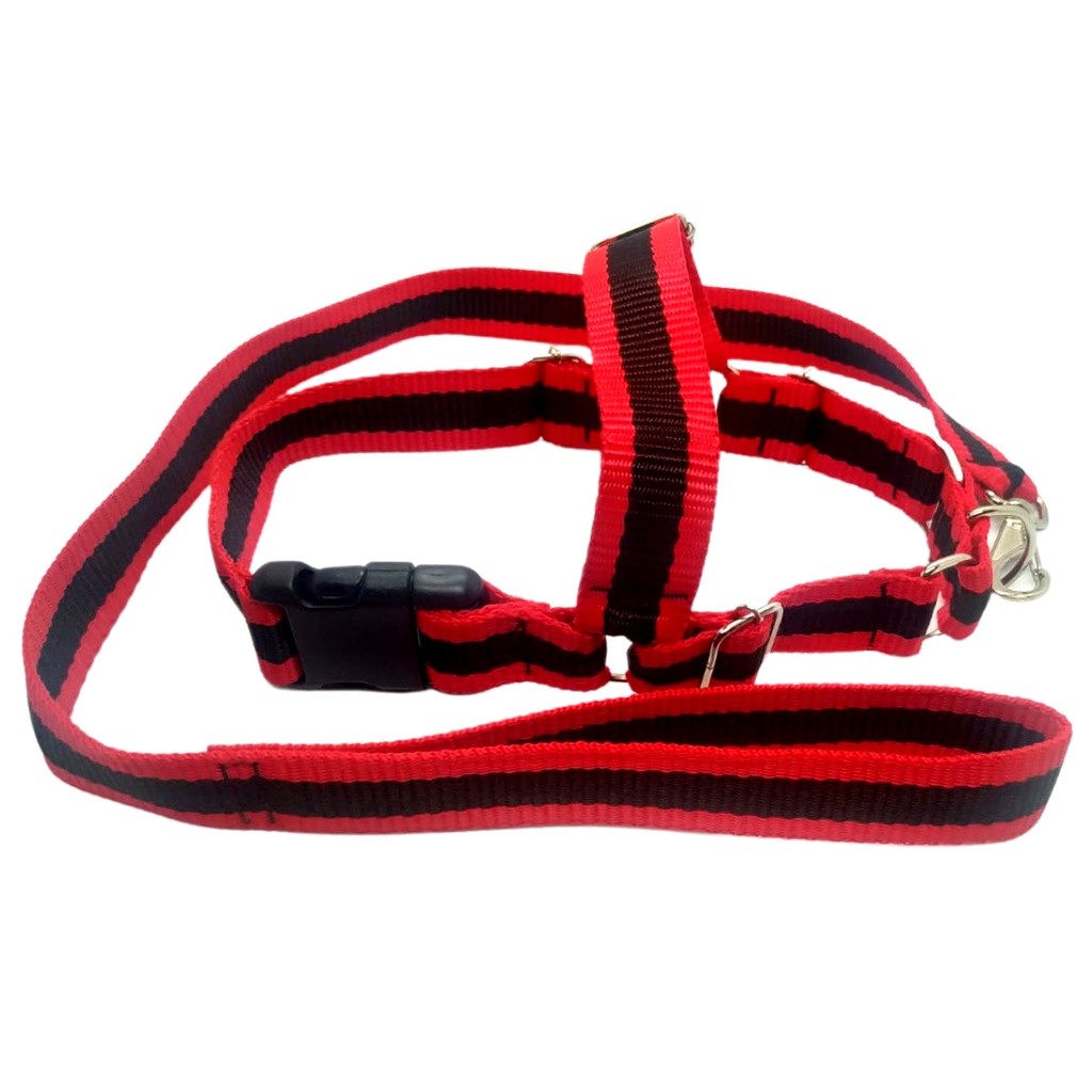 Coleira Peitoral de Cachorro Anti-Puxão Vermelho com Guia Mosquetão para Cão Grande, Porte Médio e Porte Pequeno Labrador Pitbull Pastor Alemão Fila Rottweiler Golden Passeios Dia a Dia
