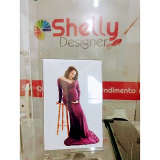 Display PORTA RETRATO Expositor Acrilico T 13x18cm  Mesa , Balcao,Cardapio ,Fotos Avisos Panfletos Qr Code para sublimação