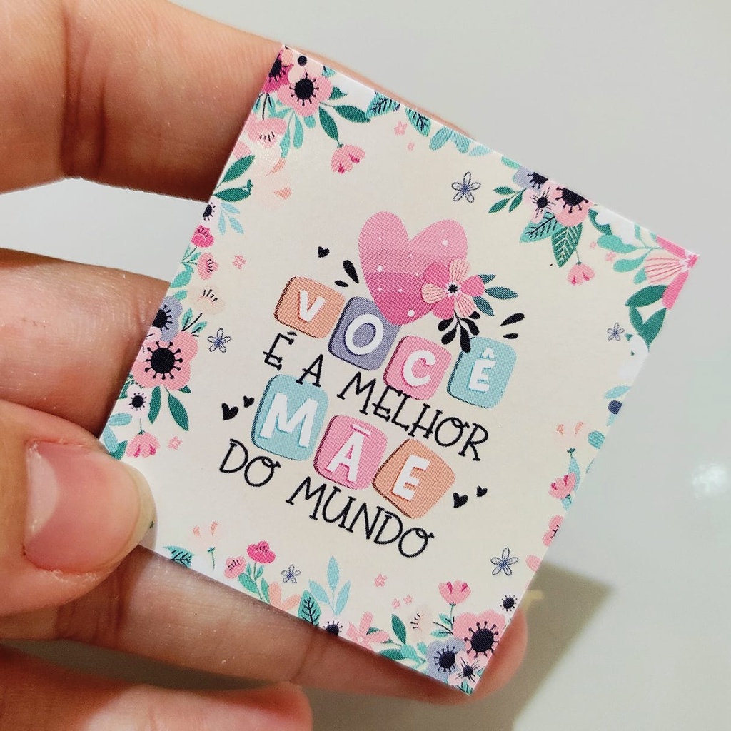 50 ou 100 Mini Tags Dia das Mães com Frases de Amor para Brindes, Presentes ou Embalagens em Oferta na Shopee