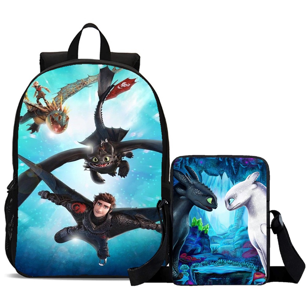 Mochila e Lancheira Infantil Como Treinar o Seu Dragão Personagens