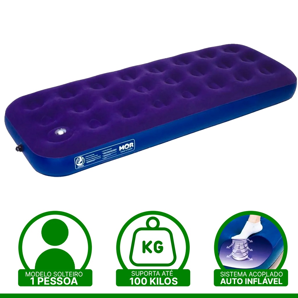 Colchão Inflavel P/ Solteiro Multiuso Mor