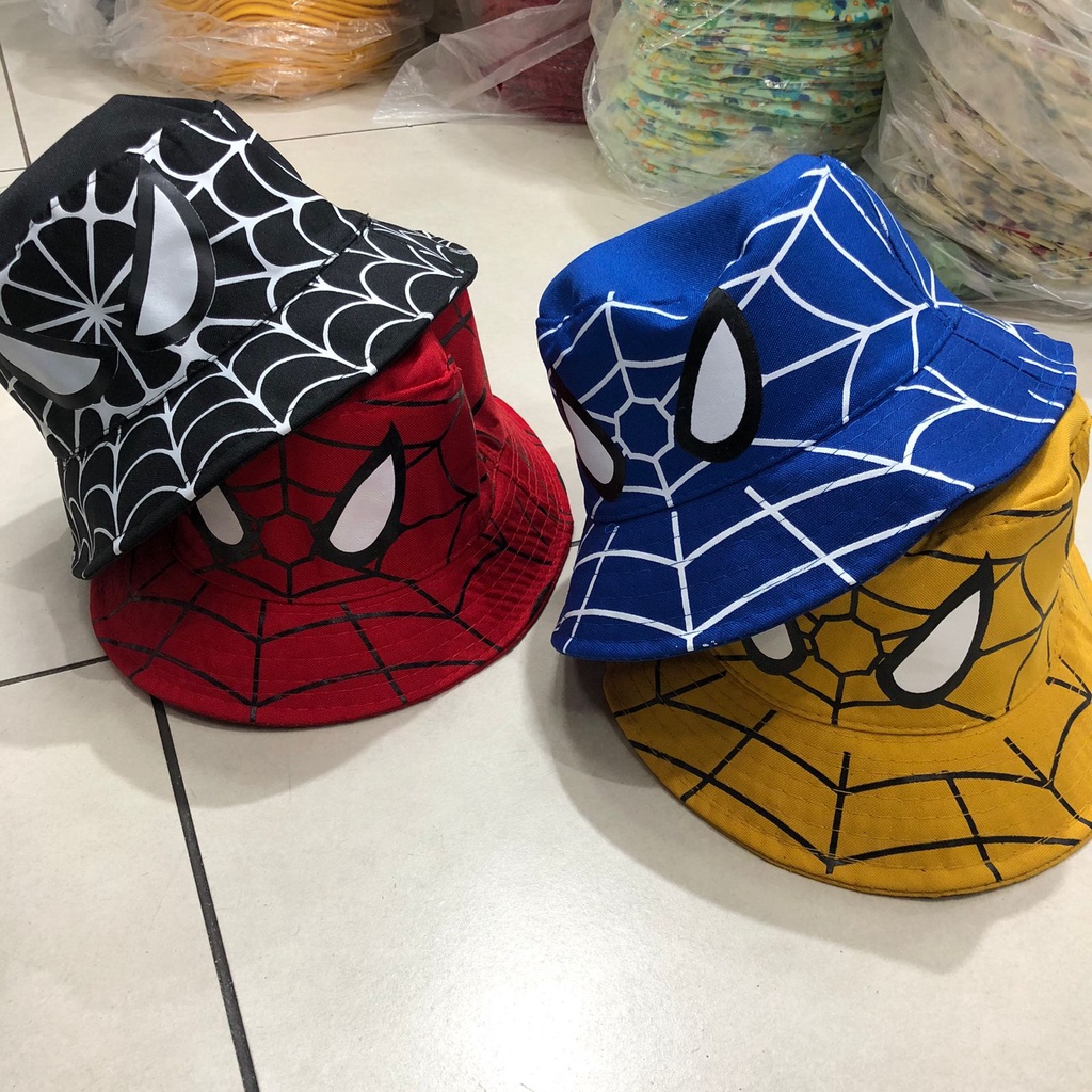 Chapéu Buket Hat Infantil Moda Kids Personagens H.Aranha/Pokemom Unissex