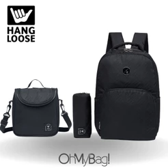 Kit Escolar Mochila Hang Loose Resistente Estojo Reforçado Lancheira Espaçosa 15L