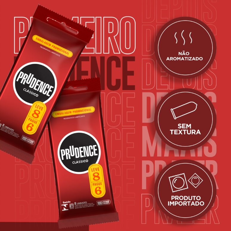 Kit 16 Preservativos Masculino Camisinha Prudence Clássico
