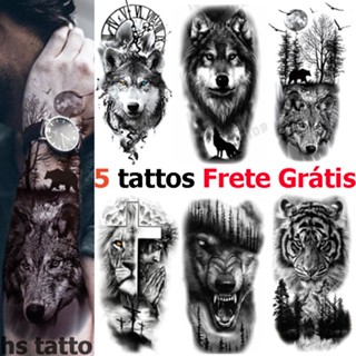Tatuagem Temporária Tattoo Fake Kit Com 5 Peças Frete Grátis a Prova D