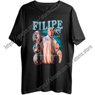 Camiseta Algodão Unissex T shirt cantor rapper Filipe Ret trap vintage retro