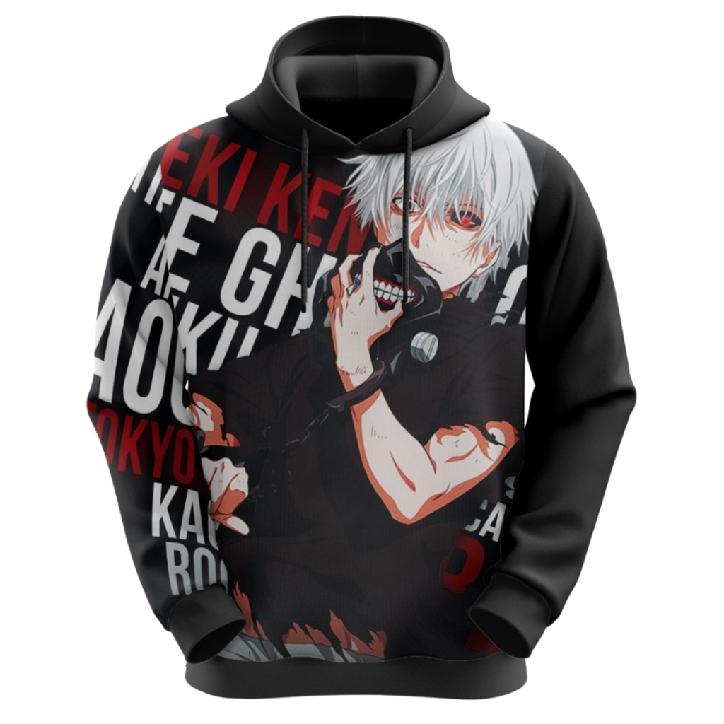 Blusa De Moletom Unissex Anime Tokyo Ghoul Mangá Sublimado