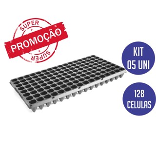 kit 5 Bandeja 128 celulas Nutriplan para Muda sementeira plantas hortaliças jardinagem