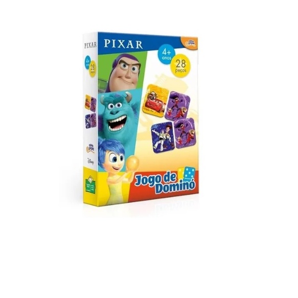 Jogo de Dominó Pixar - Toyster 8056 em Oferta na Shopee