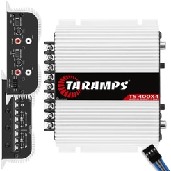Módulo Amplificador TS 400 X 4 Canais COM ENTRADA FIO 400 Watts RMS 2 Ohms - Taramps