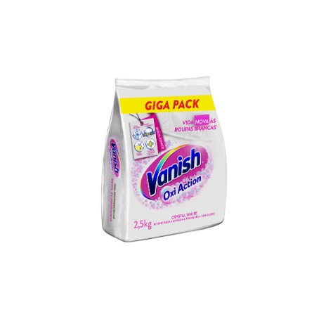 Tira Manchas de Roupas Sem Cloro Oxi Action Vanish White Pacote 2,5kg