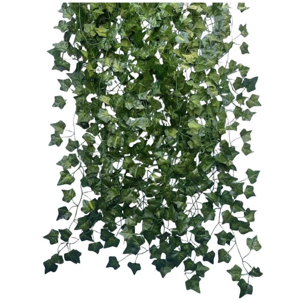 Trepadeira 2 Metros Artificial Verde Hera Pacote Ramas Muro Inglês Jardim Vertical em Oferta na Shopee
