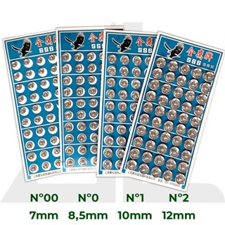 Colchete Pressão Niquelado c/50 Unidades