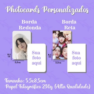 Photocards Personalizados kpop Cards Personalizados (Ler Descrição) em Oferta na Shopee