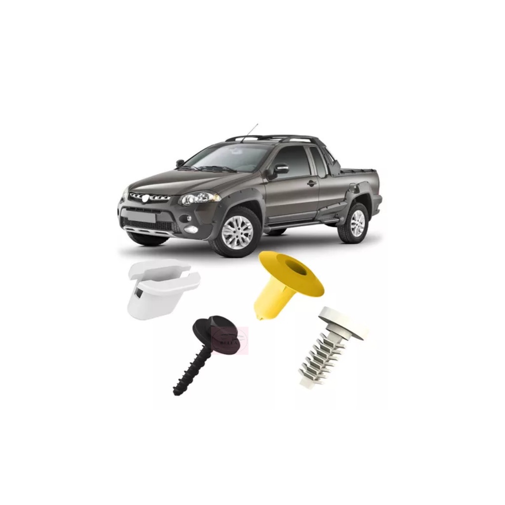 Kit Grampo Moldura Paralama Traseiro Strada Adventure/Locker 14/20 - 24pcs