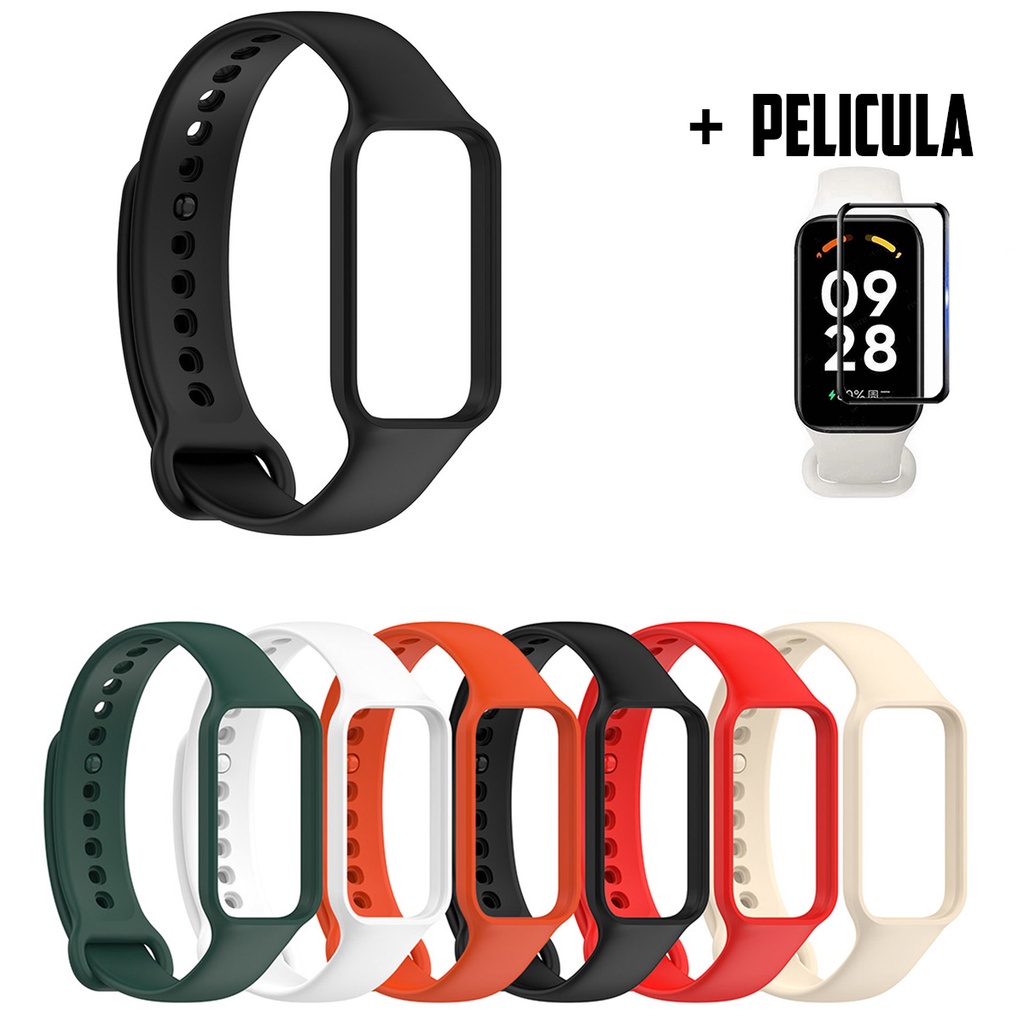 pulseira para Redmi Smart Band 2 + Pelicula 3D xiaomi de silicone extra smart band 2 promoção