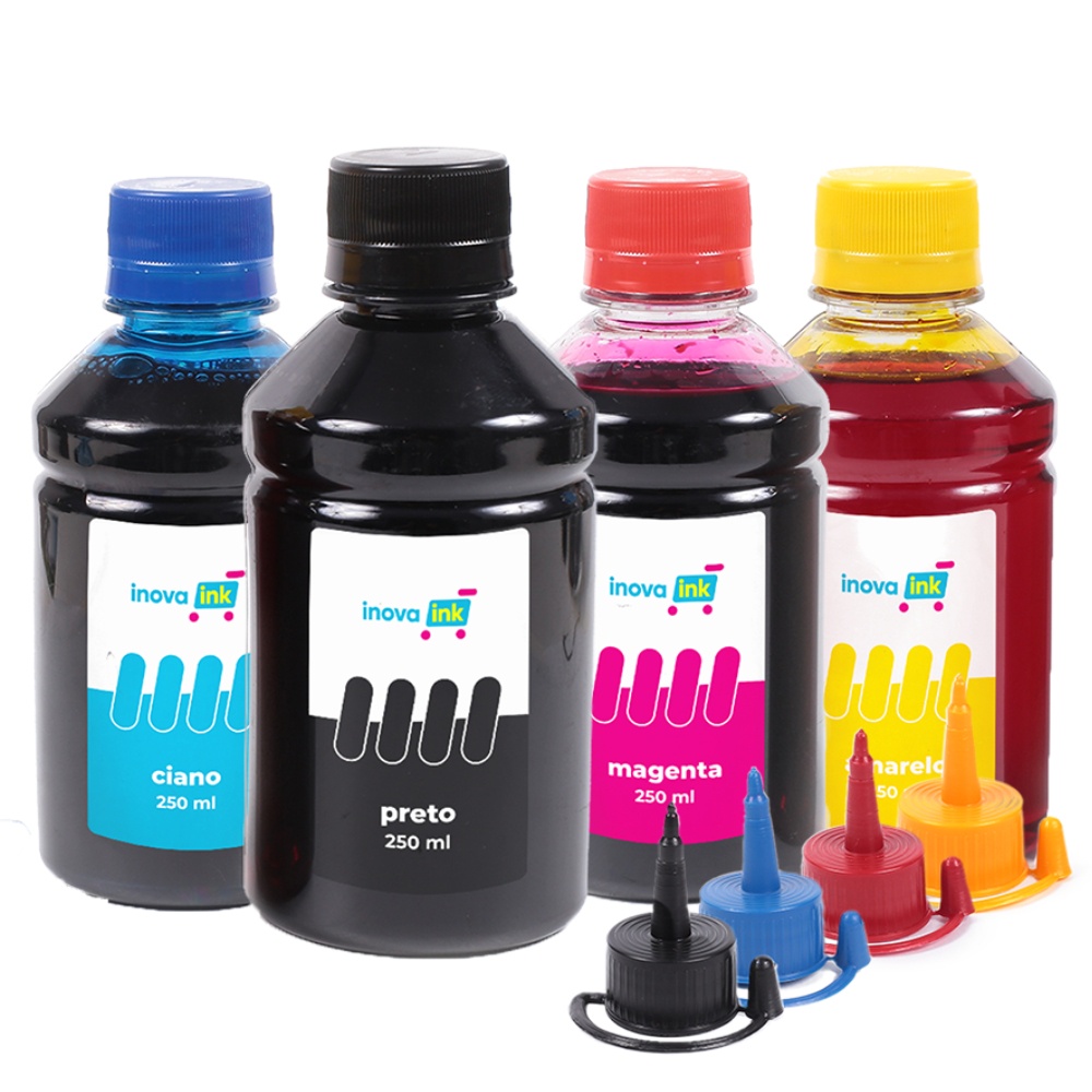 Kit 4 Tintas Para HP Deskjet Ink Advantage 2546 250ml Inova Ink