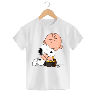 Camiseta Infantil Snoopy Dog Cachorro Charlie Brown em Oferta na Shopee
