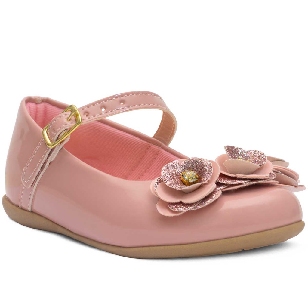 Sapatilha Infantil Feminina Menina Bebe Enfeite Atacado 02.204 em Oferta na Shopee