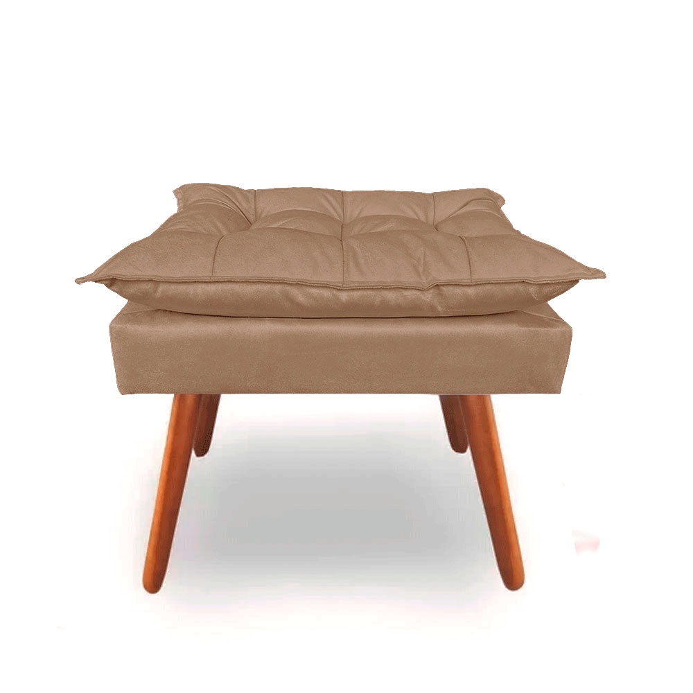 Puf Puff Opala Suede Capuccino Puf Alta Linha