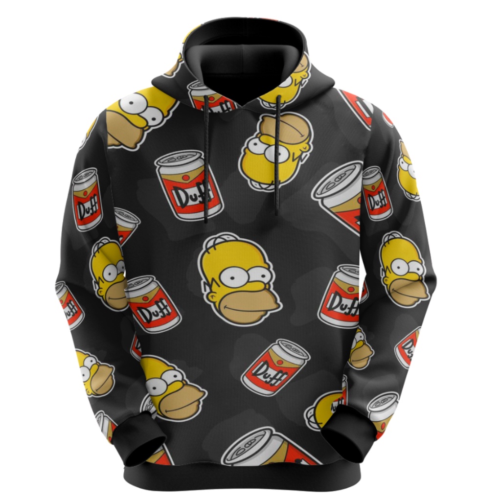 Blusa De Moletom Sublimado Unissex Simpson Cervejinha Duff Pronta Entrega