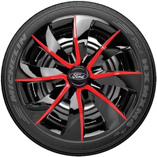 Jogo 4 Carlotas  Esportivas Aro 14 Prime Ford Fiesta Sedan Focus ka 2010 2011 2012 2013 2014 2015 2016 2017 2018 2019 2020 2021 2022