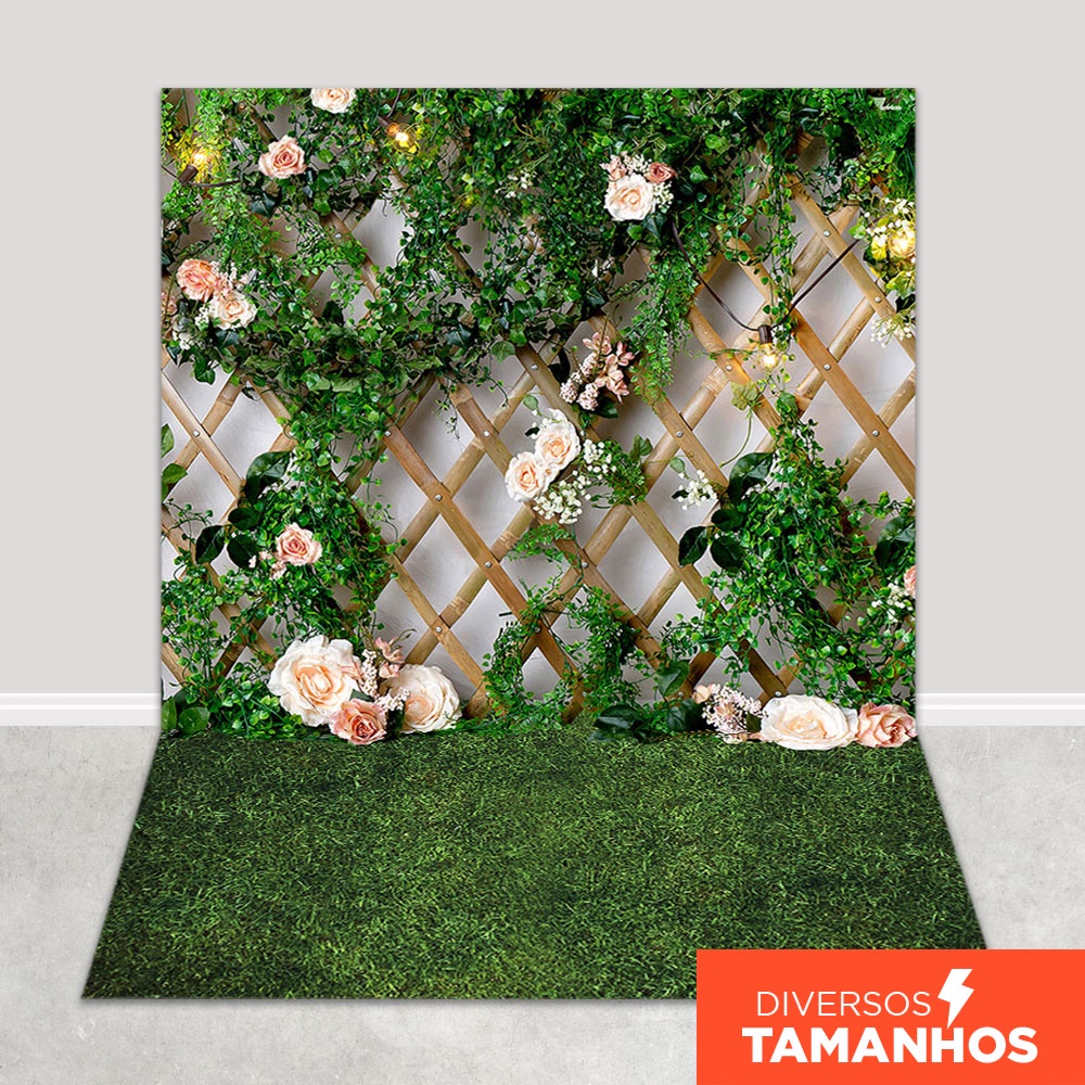 Fundo Fotográfico Dia das Mães Cenário Jardim Floral Painel Em Tecido Sublimado para Foto - FDM-03 em Oferta na Shopee