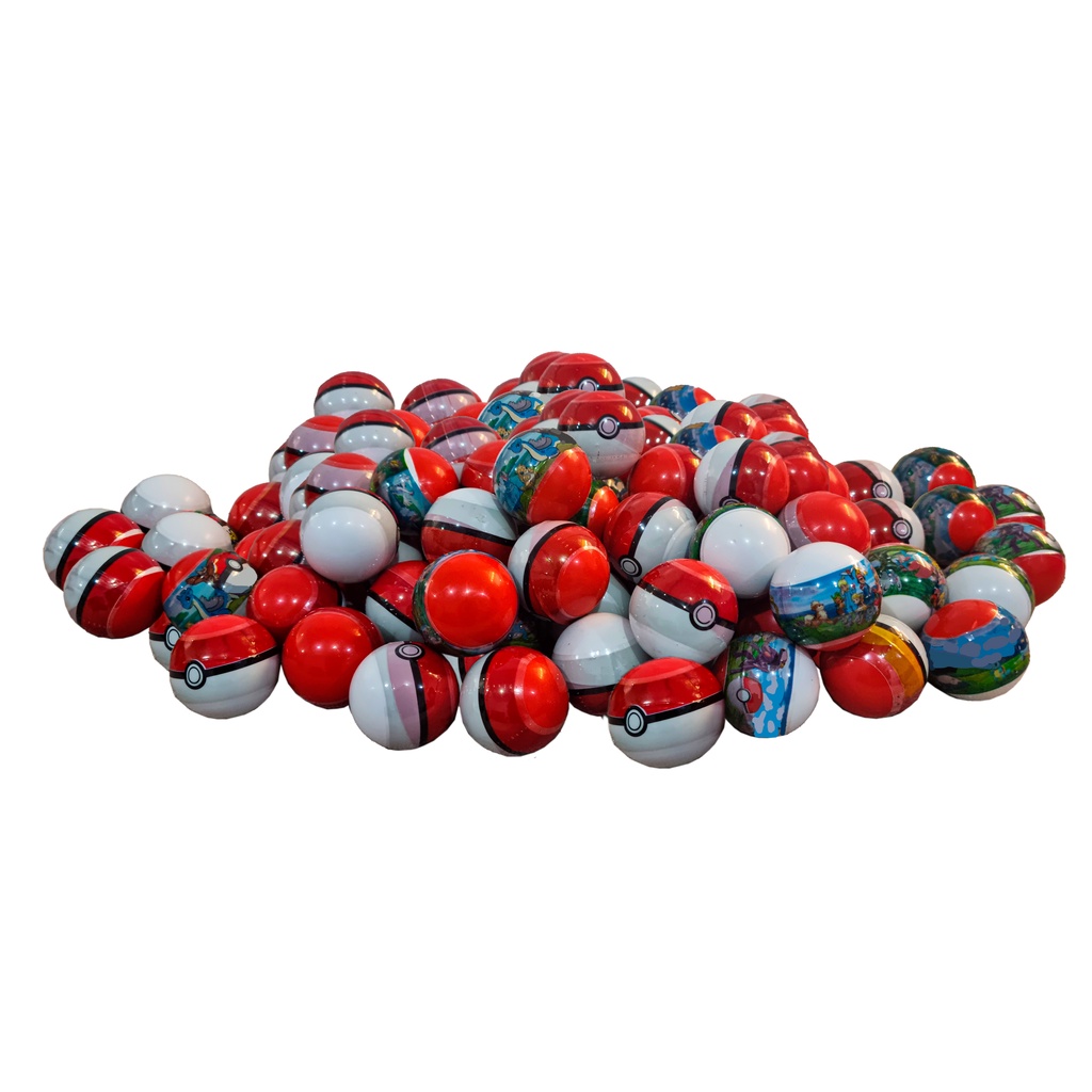 Kit 12, 24 Ou 48 Capsulas 1" Com Miniaturas Tipo Pokémon Sortidas em Oferta na Shopee