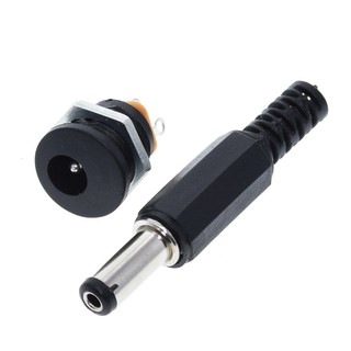 Conector Modelo Jack P4 Macho e Fêmea - Plug De Energia P/ Fonte De Alimentação