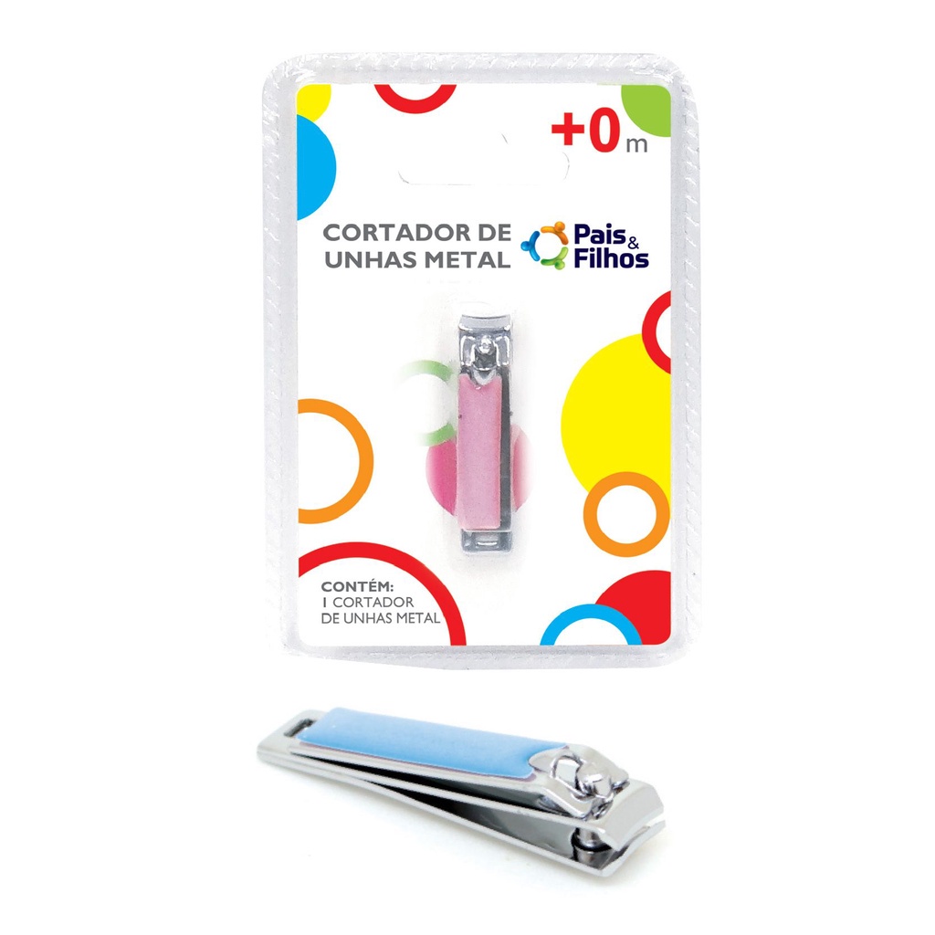Cortador de Unha Infantil de Metal - Pais e Filhos
