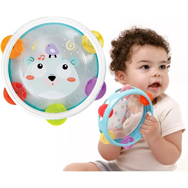 Brinquedo Musical Pandeiro Bebê Buba  Infantil- Chocalho