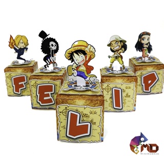 Caixa Cubo Pop Up Com LETRA One Piece em Oferta na Shopee
