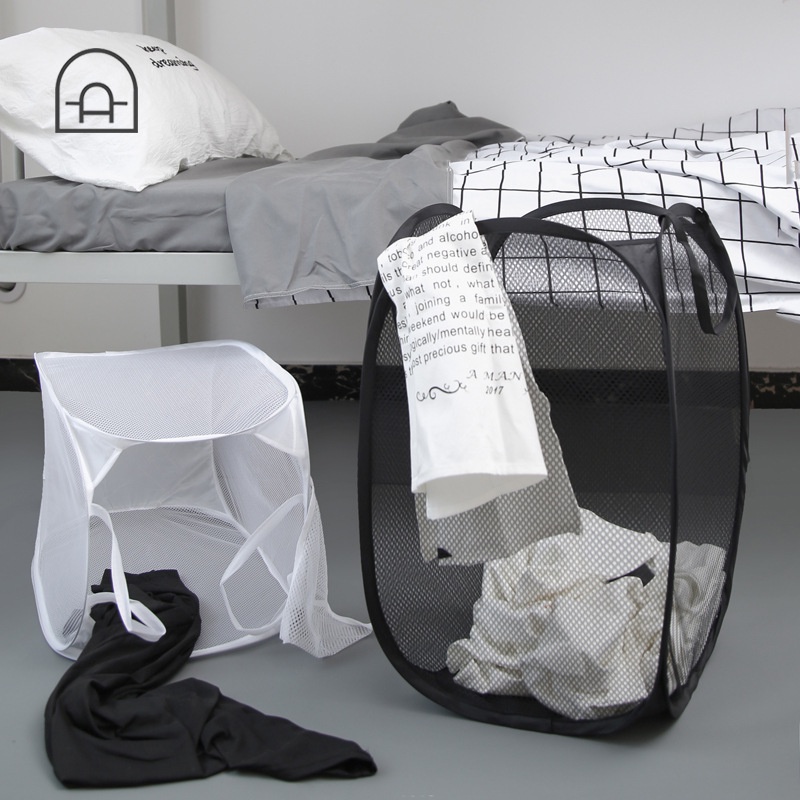 Cesto Organizador Grande Para Roupas e Brinquedos Dobrável Furadinho Multiuso Roupa Suja Promoções em Oferta na Shopee