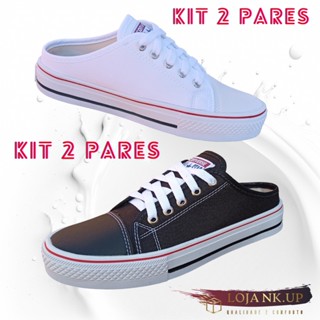 KIT 2 Pares Tênis Mule Aberto Sem Traseira All Star Lançamento Promoção!!!