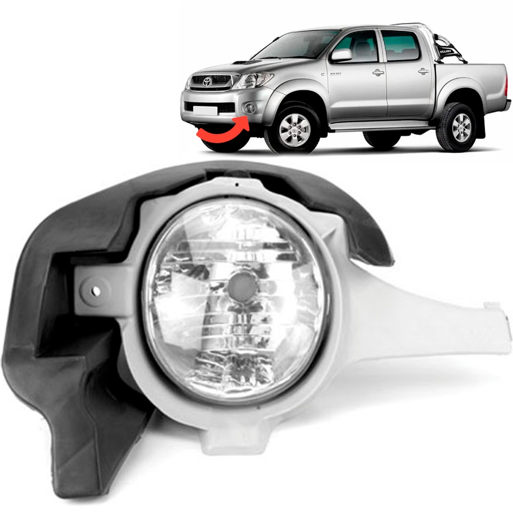 Farol De Milha Neblina Auxiliar Toyota Hilux 05 06 07 08 - Esquerdo ou Direito