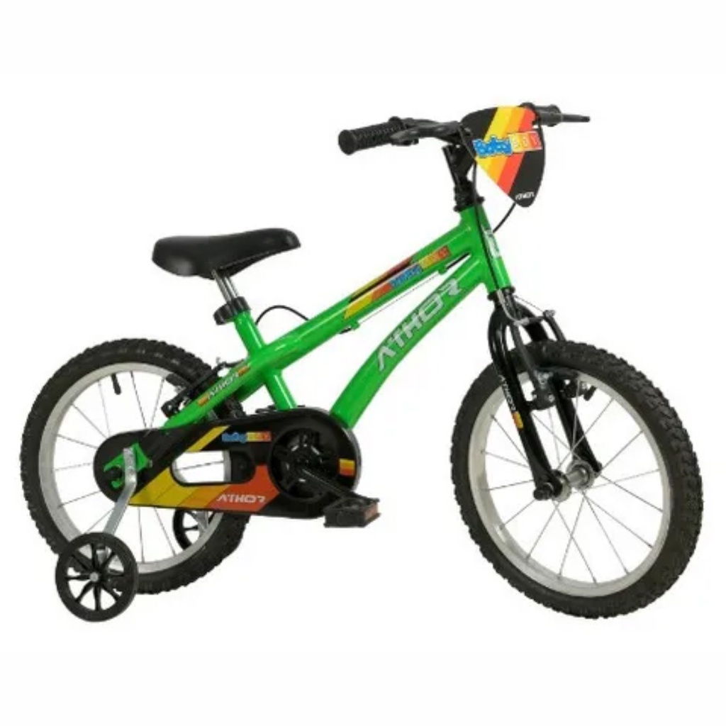 Bicicleta Infantil Baby Boy Athor Aro 16 Com Rodinhas