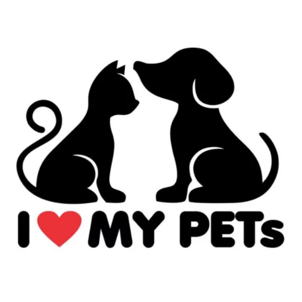 Adesivos I love my pets AD1125