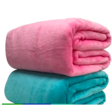 Kit 2 Mantas Lisas Microfibra Cores Sortidas Casal 2,00m x 1,80m Mantinha Cobertor Coberta em Oferta na Shopee