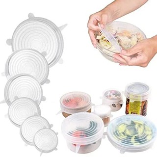 Tampa De Silicone Flexível Reutilizável Kit 6 Unidades Oferta