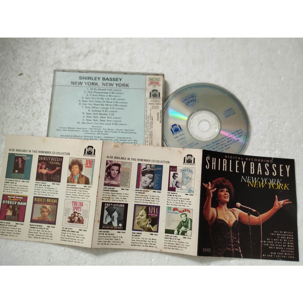 Cd - Shirley Bassey - New York New York