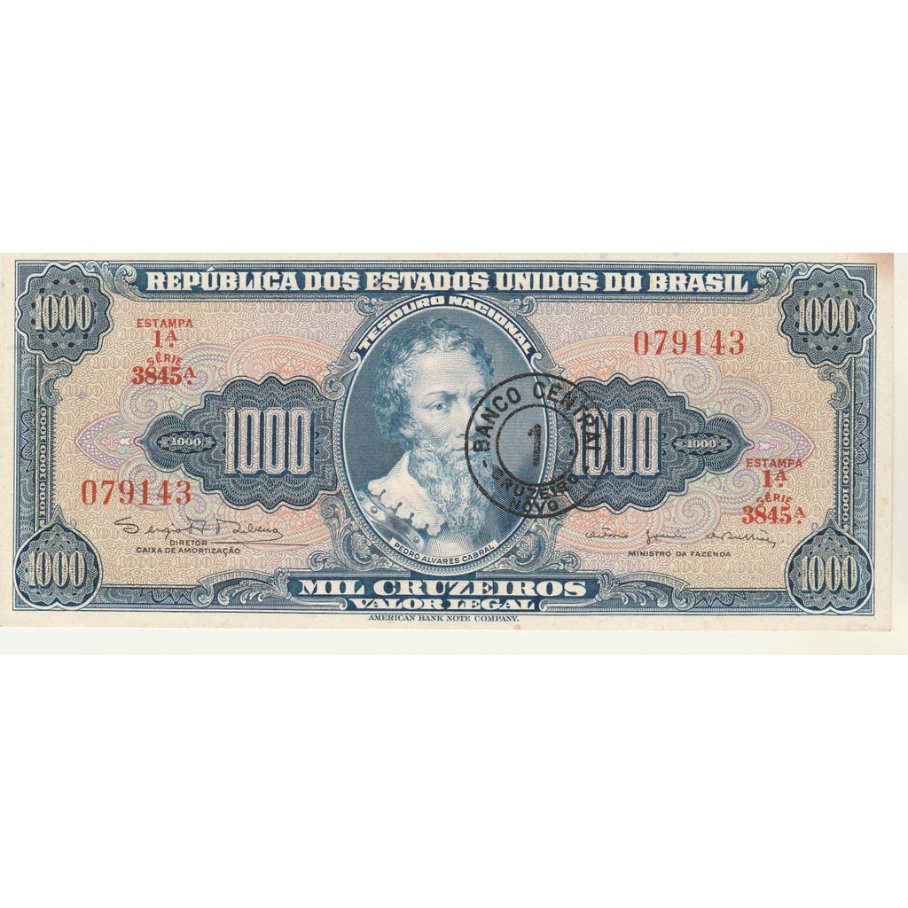 c 120 , 1000 cruzeiros fe, serie 3845