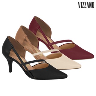 Scarpin Feminino Social Vizzano Salto Alto Lateral Recortada - 1185.1102