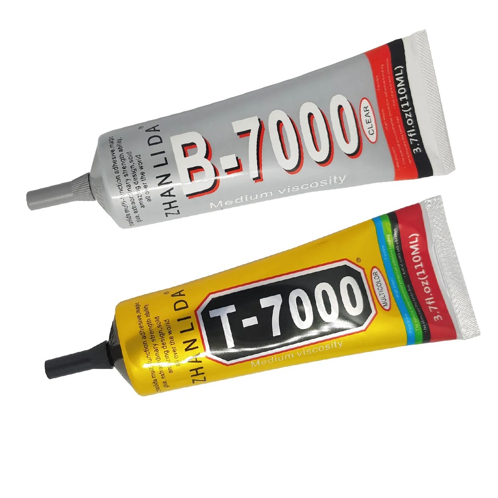 Kit reparo celular com Cola B7000 T7000 110ml + ventosa + 4 grampos