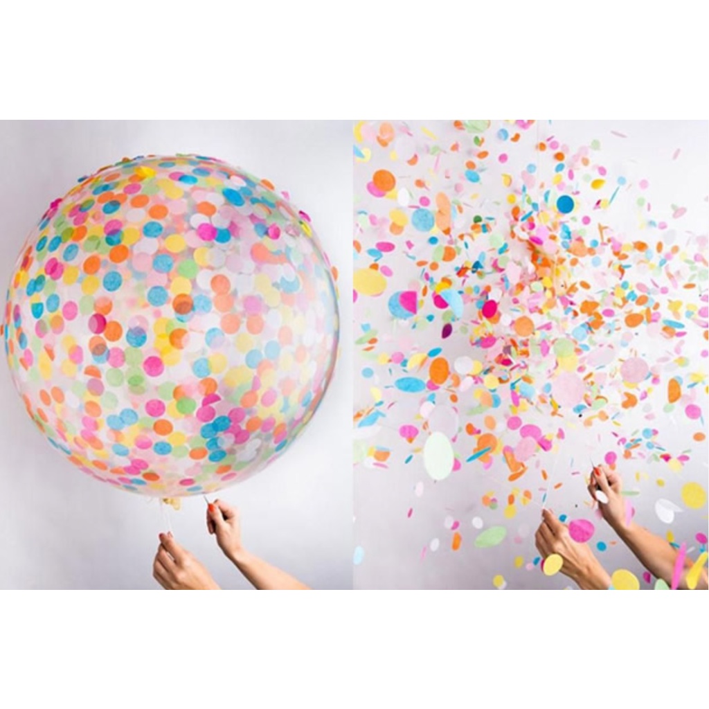 10 Pacotes Confete colorido metalizado para balão bubble festa decoração em Oferta na Shopee